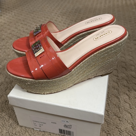 Coach Christie patent wedge - Picture 2 of 4